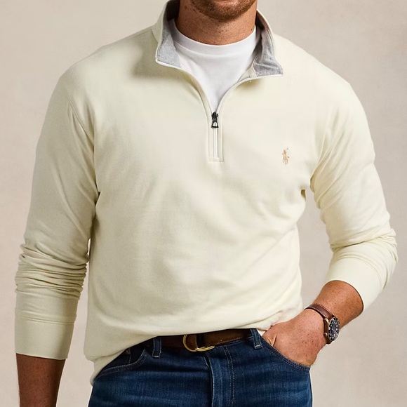 Polo Ralph Lauren Other - Polo Ralph Lauren Luxury Jersey Quarter-Zip Pullover